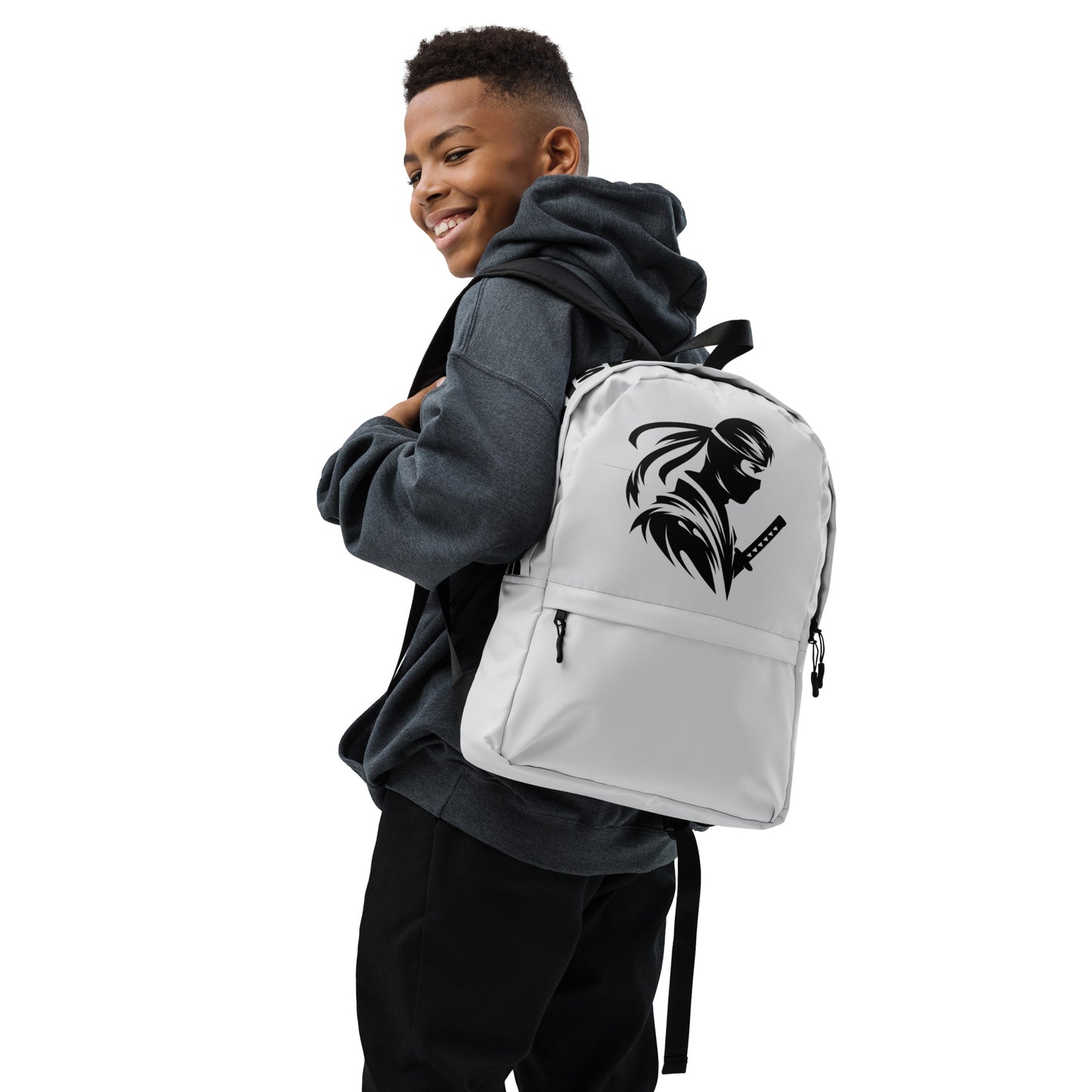 VALIANT WORLD Classic Backpack Male (Light Grey)