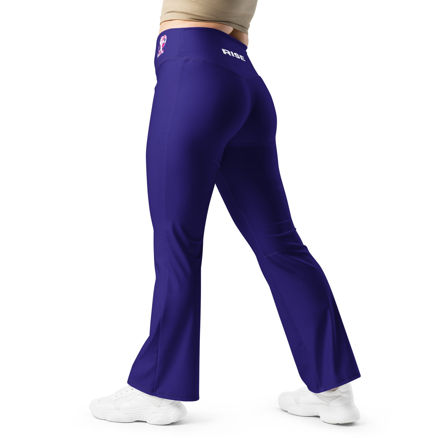 VALIANT WORLD Women's Flare Leggings (Dark Blue)