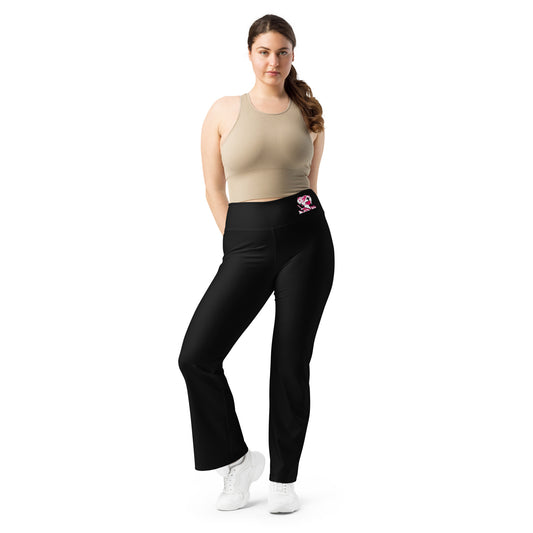 VALIANT WORLD Women's Flare Leggings (Black)