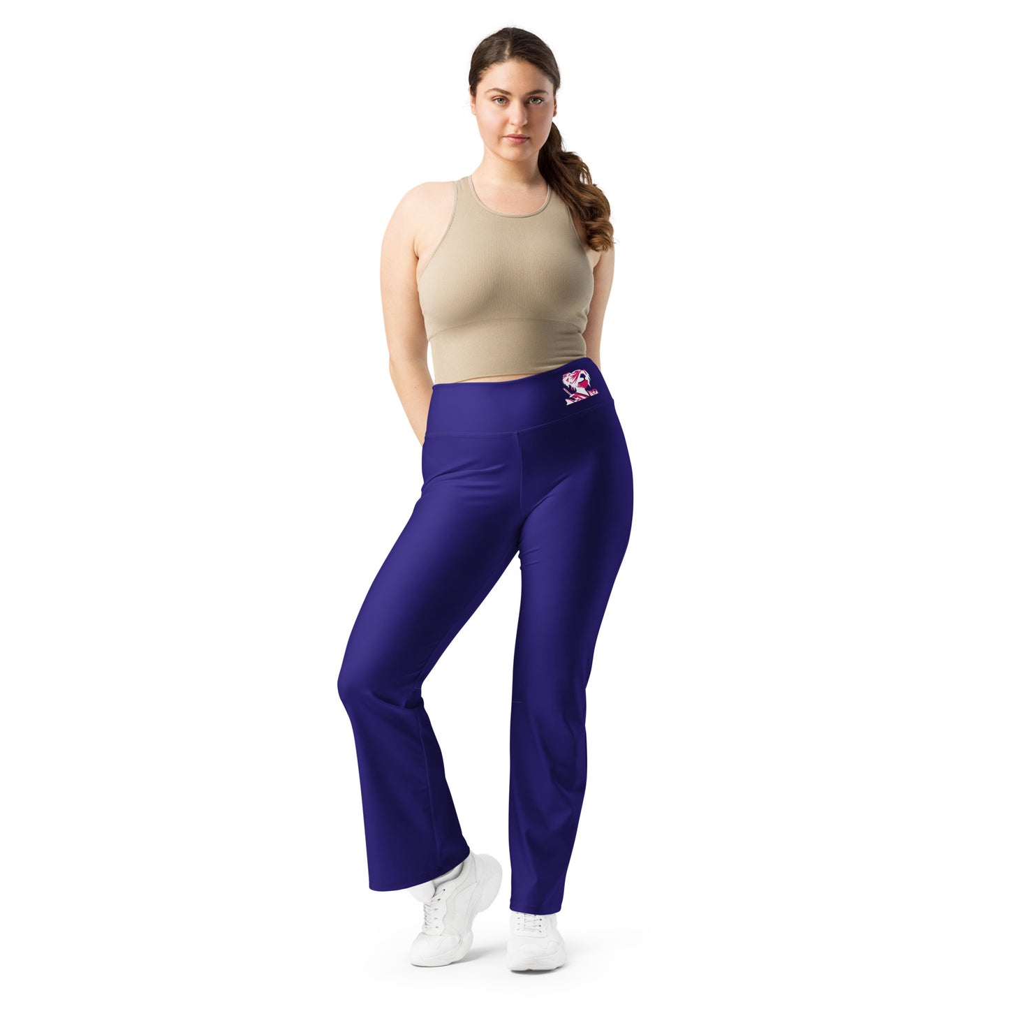 VALIANT WORLD Women's Flare Leggings (Dark Blue)