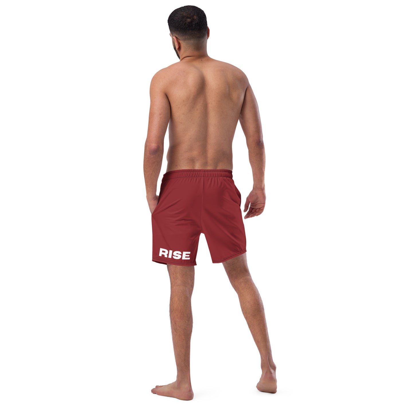 VALIANT WORLD Men's Recycled Swim Trunks (Claret)