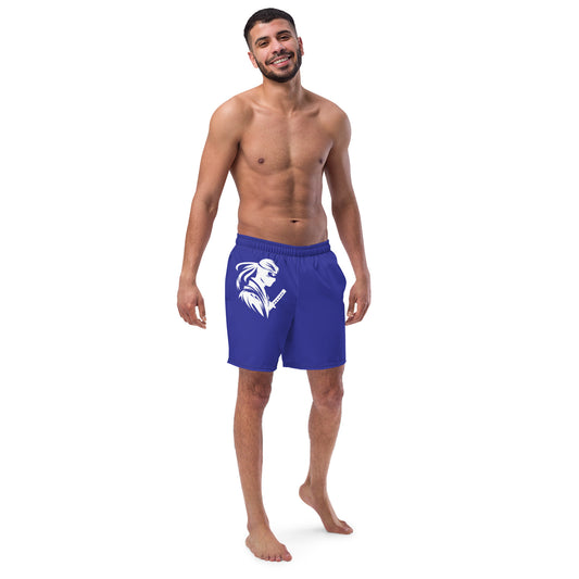 VALIANT WORLD Men's Recycled Swim Trunks (Blue)