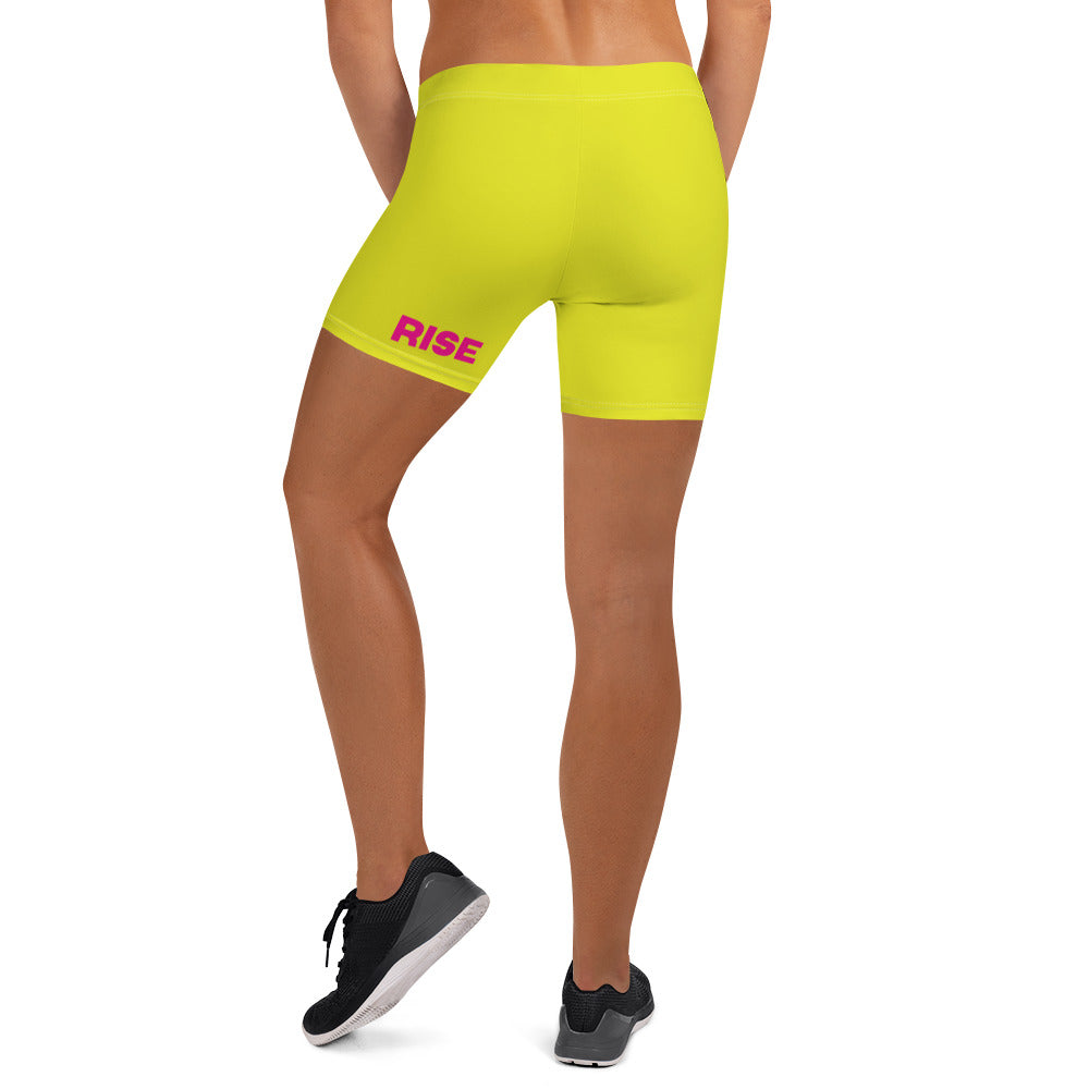 VALIANT WORLD Women's Short Leggings (Chartreuse)