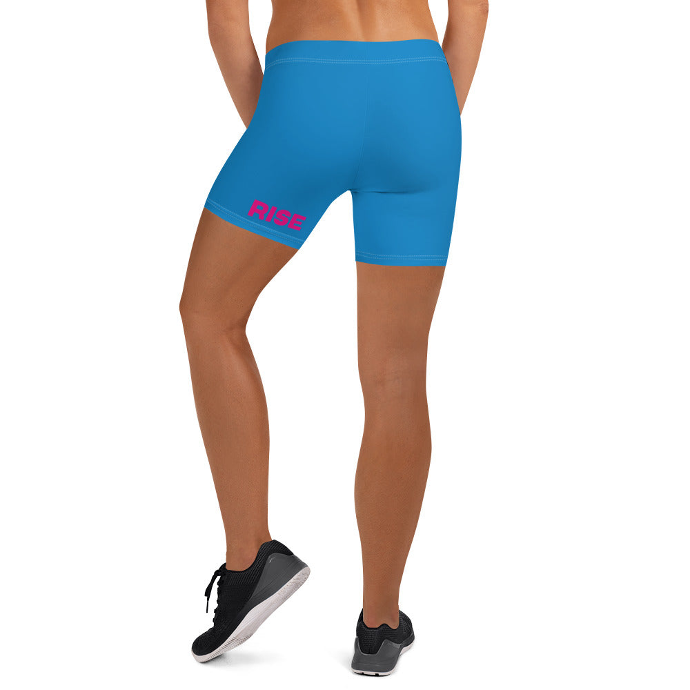 VALIANT WORLD Women's Short Leggings (Bright Blue)