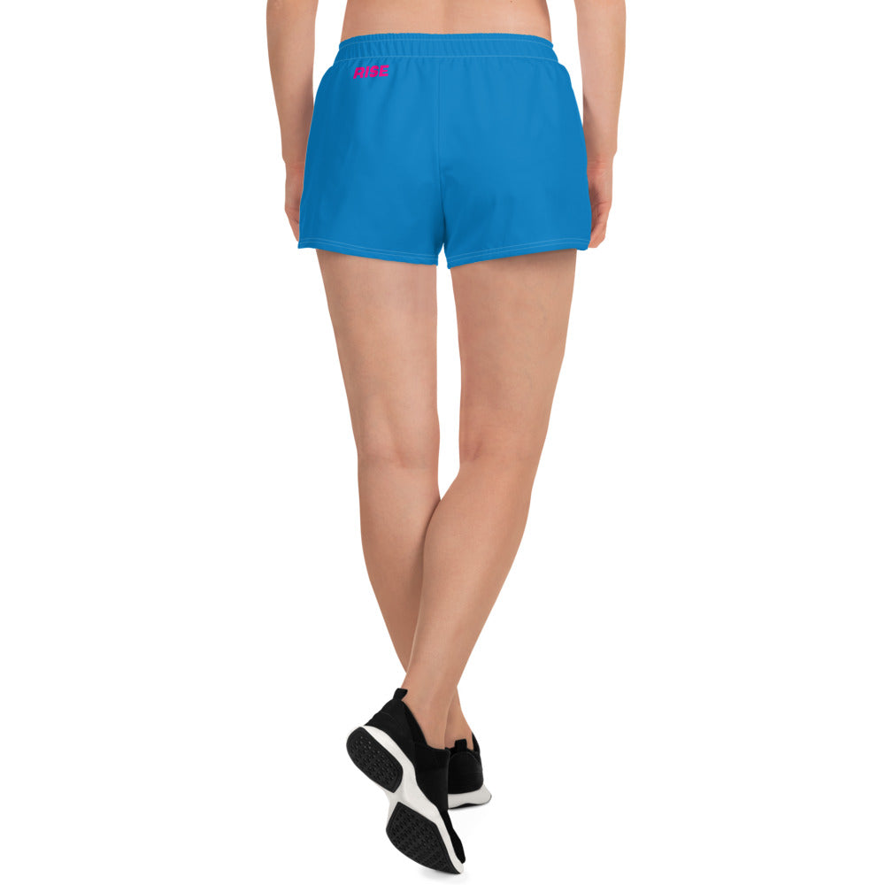 VALIANT WORLD Women's Athletic Shorts (Bright Blue)