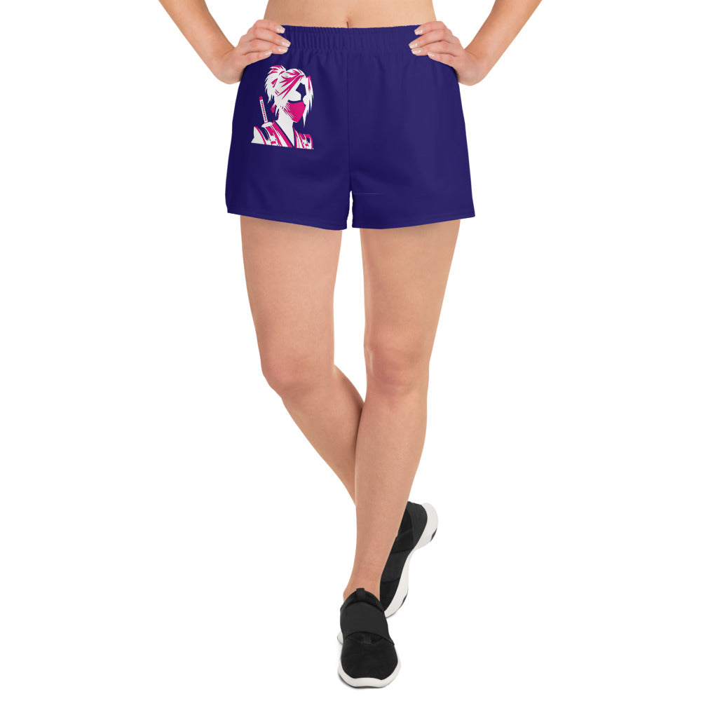 VALIANT WORLD Women's Athletic Shorts (Dark Blue)