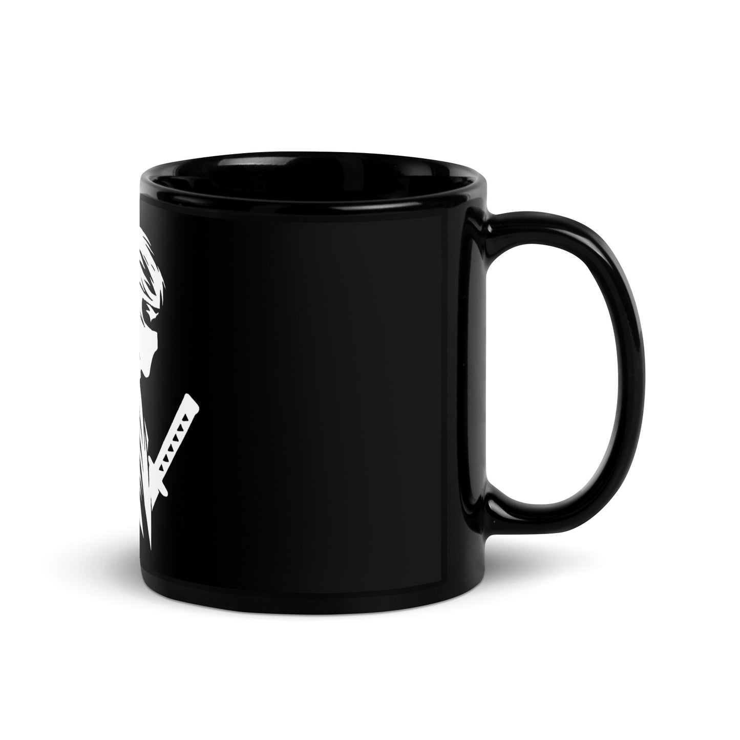 VALIANT WORLD Classic Black Glossy Mug (Male Ninja)