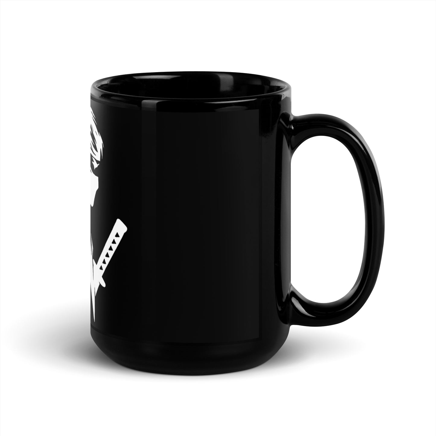 VALIANT WORLD Classic Black Glossy Mug (Male Ninja)