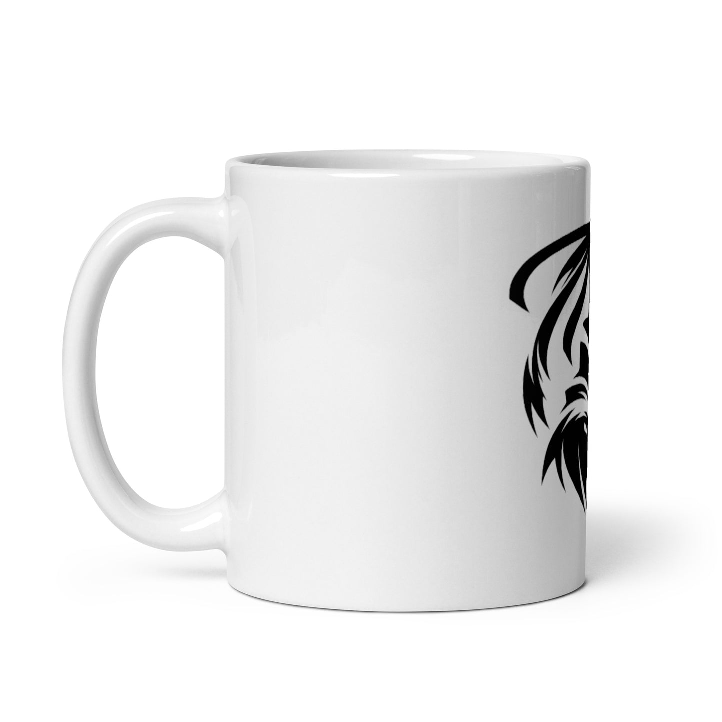 VALIANT WORLD Classic White Glossy Mug (Male Ninja)