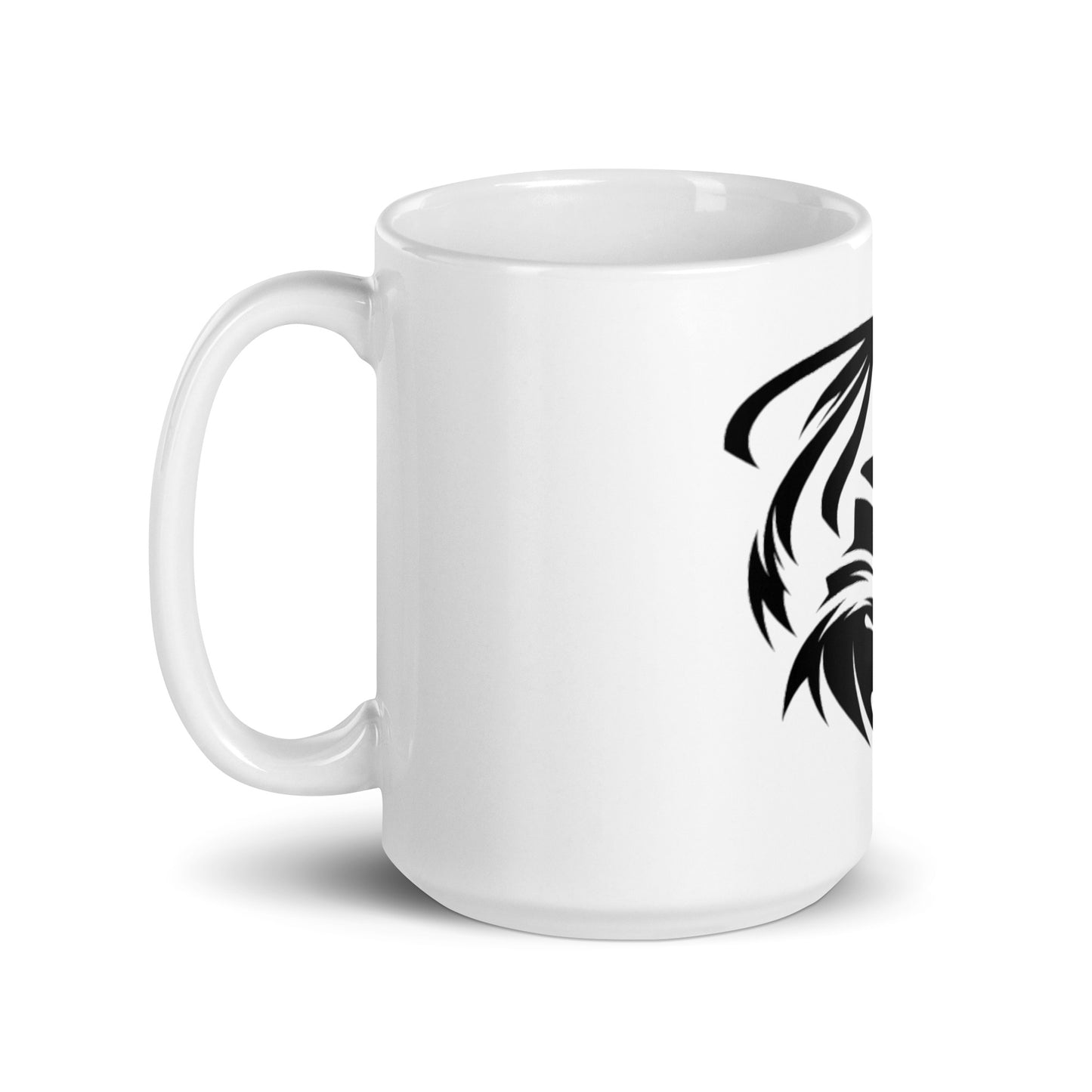 VALIANT WORLD Classic White Glossy Mug (Male Ninja)