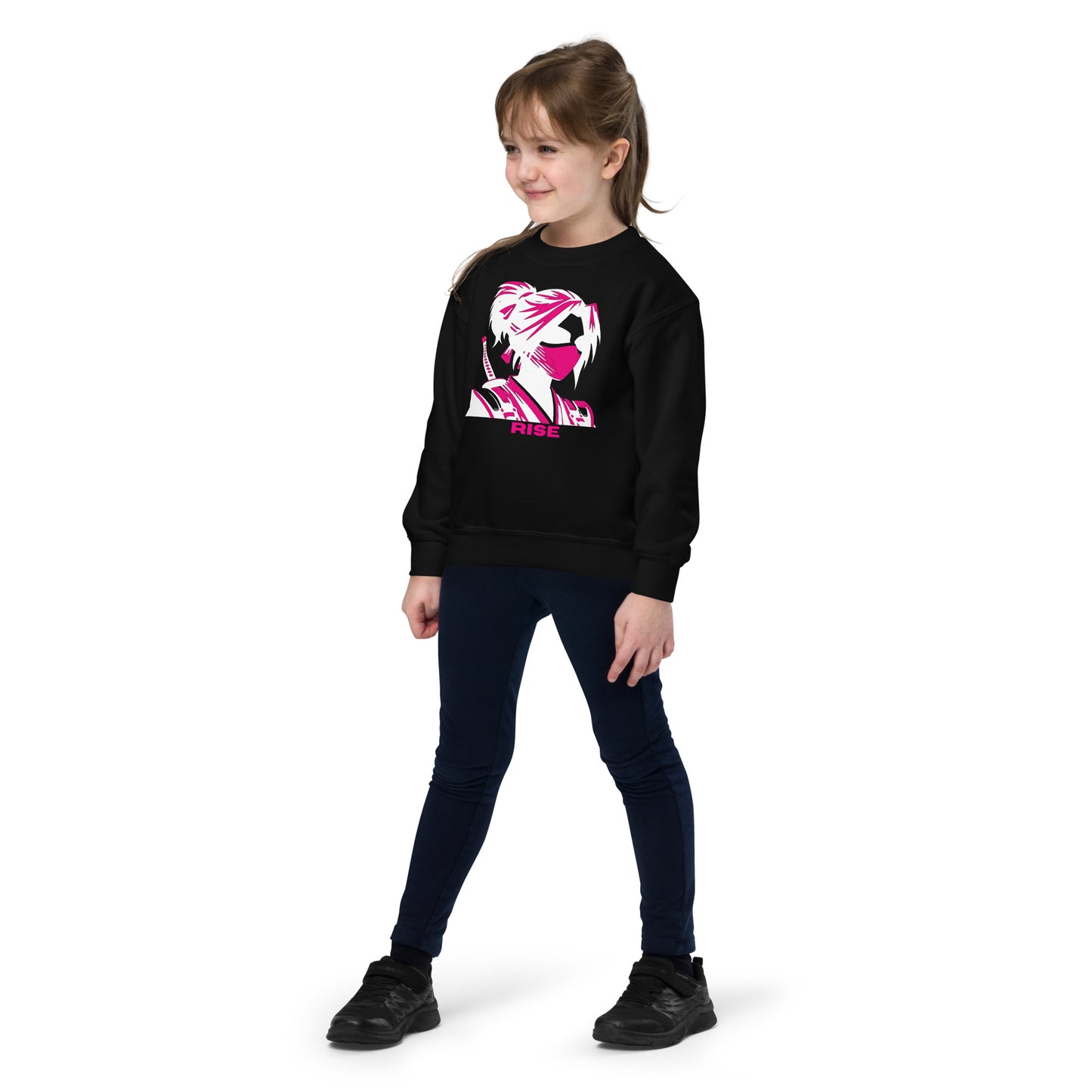 VALIANT WORLD Classic Youth Girls Crewneck Sweatshirt