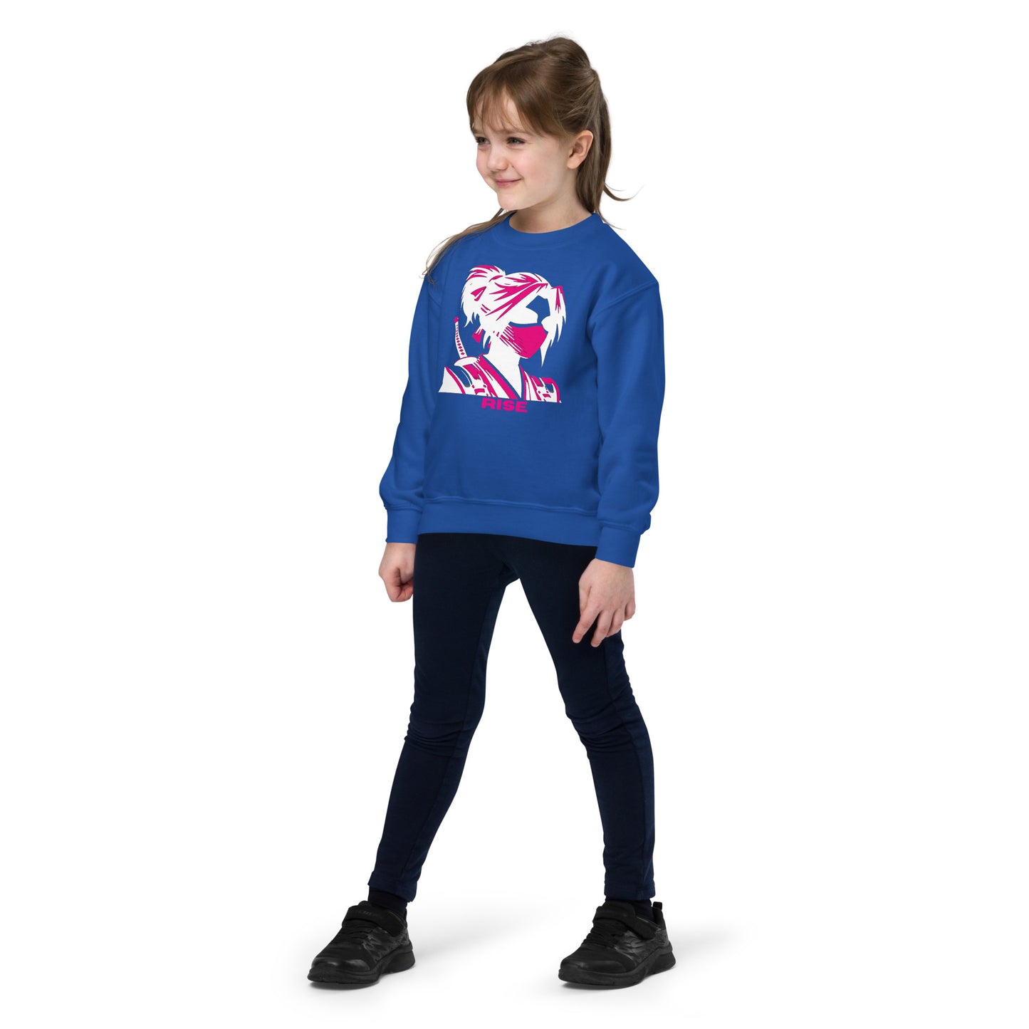 VALIANT WORLD Classic Youth Girls Crewneck Sweatshirt