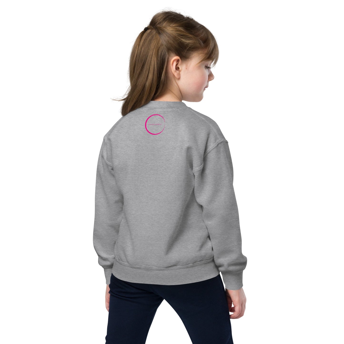 VALIANT WORLD Classic Youth Girls Crewneck Sweatshirt