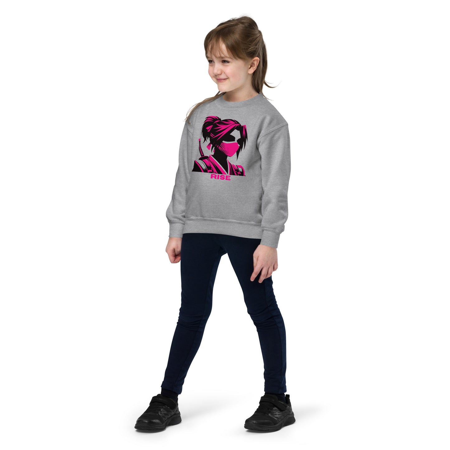 VALIANT WORLD Classic Youth Girls Crewneck Sweatshirt