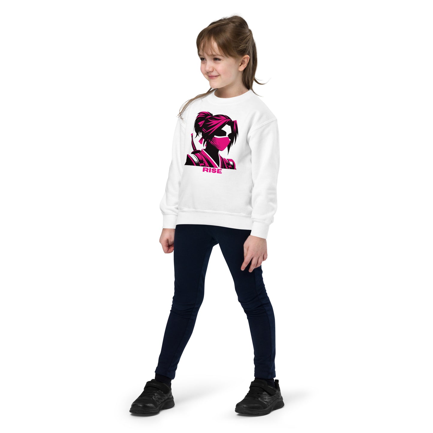 VALIANT WORLD Classic Youth Girls Crewneck Sweatshirt